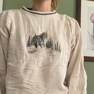 Vintage wolf crewneck